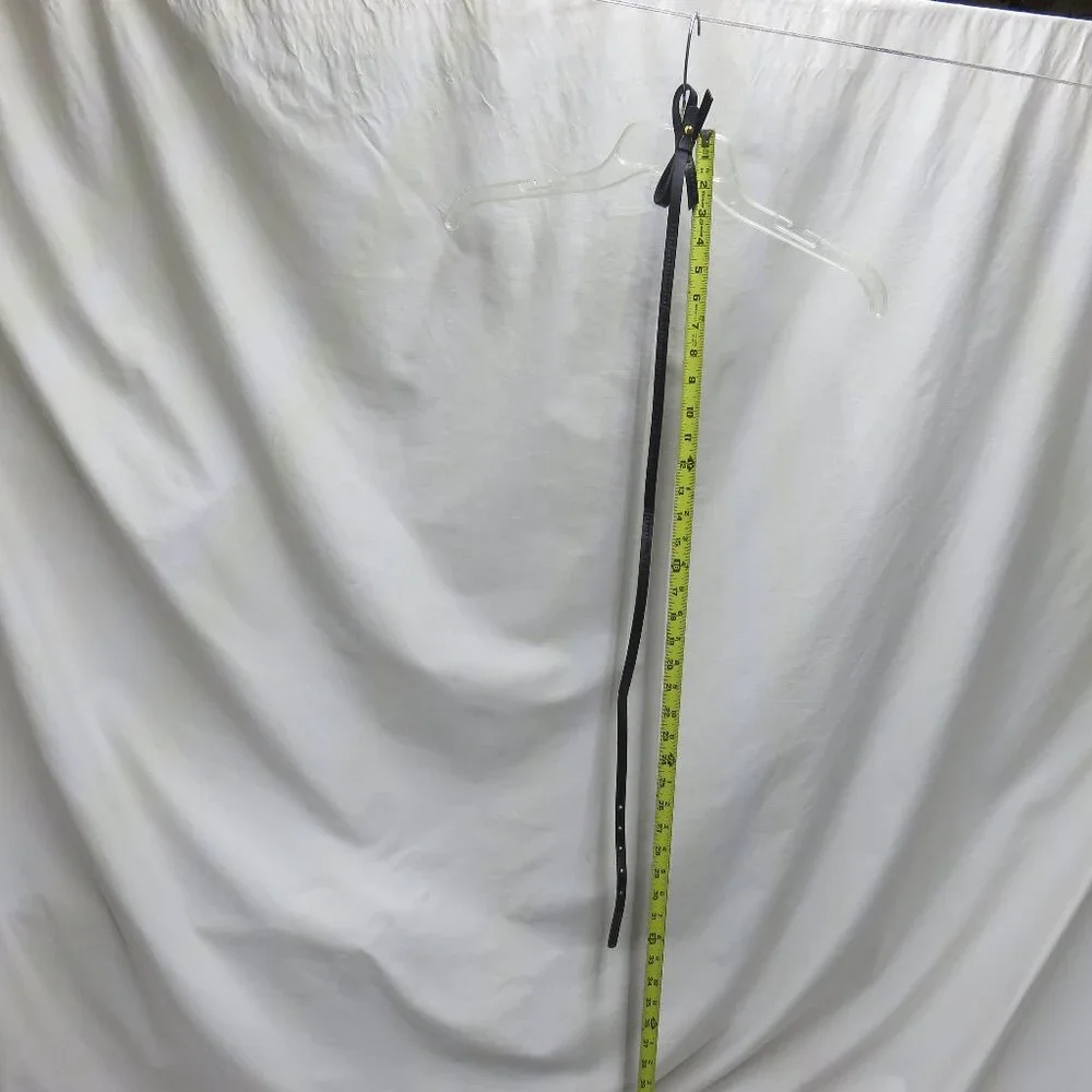 Women's Extra-Skinny Waist Belt with Bow and Gold Studs - Picture 10 of 11